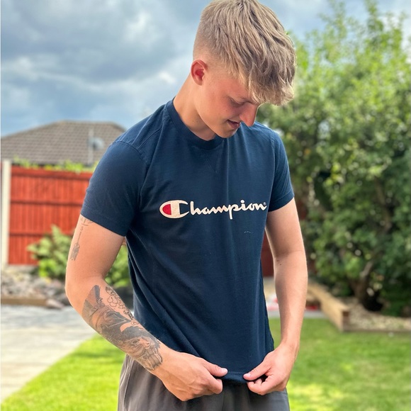 Champion navy tee shirt - Picture 4 of 4